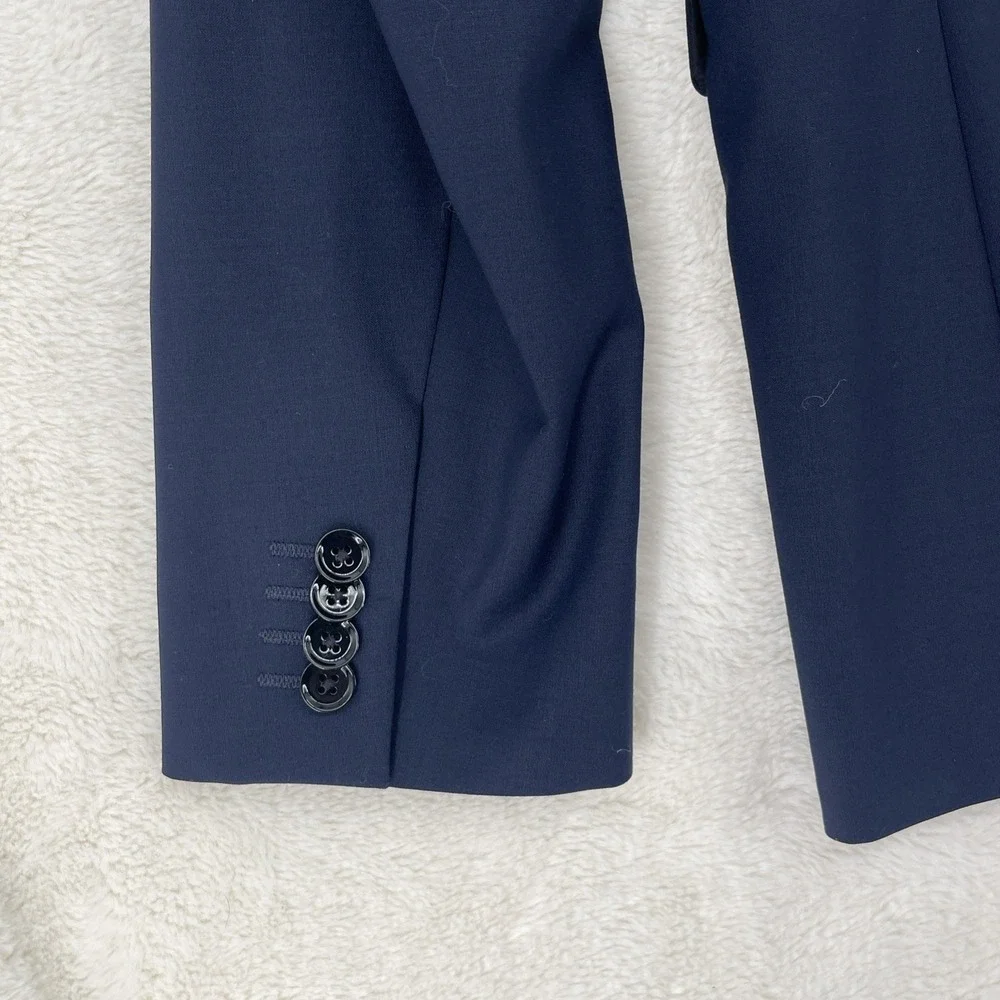 Express Blazer Mens 42R Navy  Slim Sport Coat Performance Stretch Work Travel